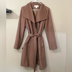 Michael Kors Wrap Coat Wool Blend Size M